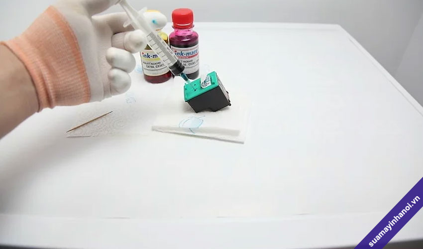 Giới thiệu quy trình đổ mực máy in màu tại nhà