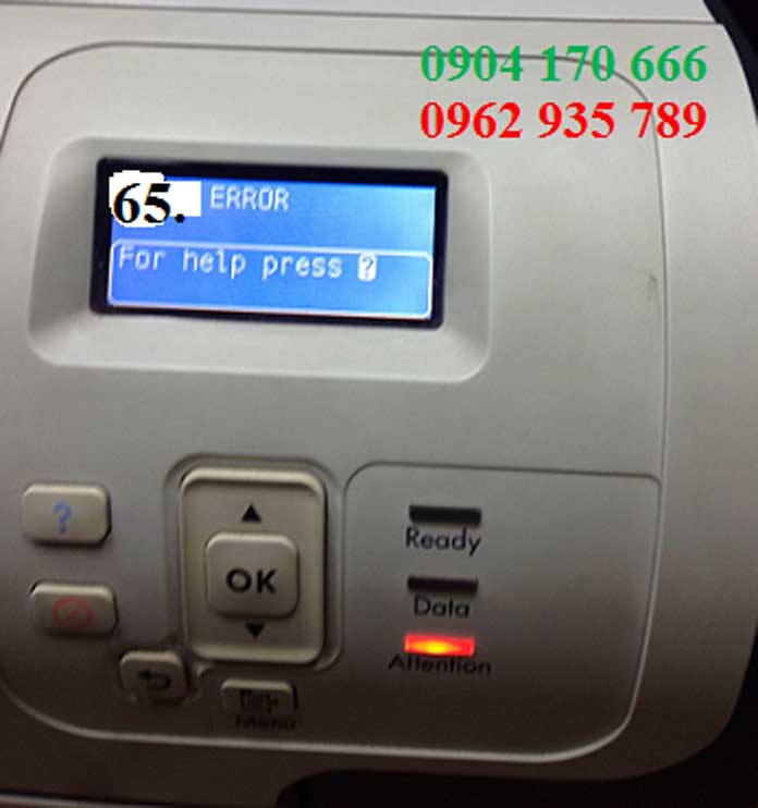 Bảng mã lỗi máy in HP
